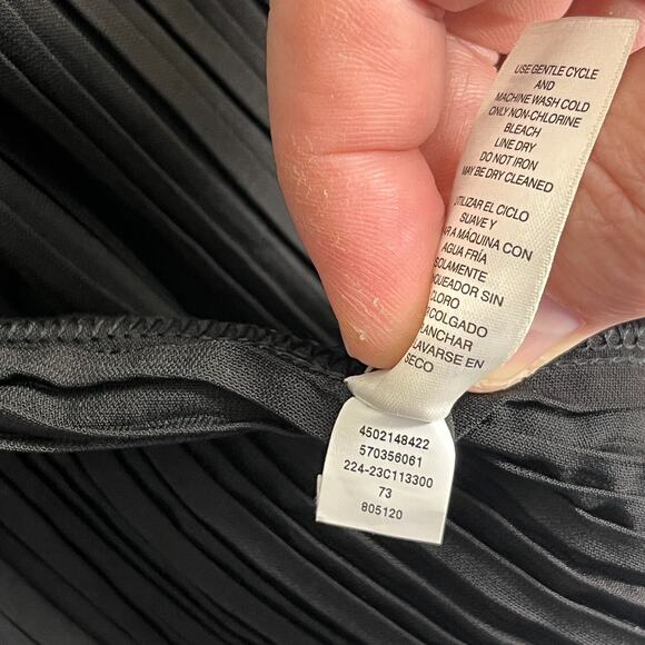 Chicos Cardigan Womens M 1 Pleated Flounce Jacket Business Formal Open Front - Picture 5 of 8